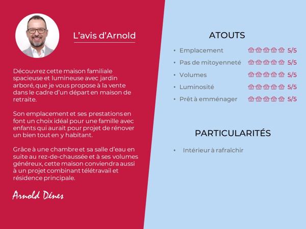 Maison indépendante jardin arboré, 4 chambres, garage, quartier calme, toutes commodités à 5 min