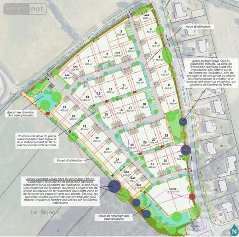 Achat - Terrain à bâtir Feneu 49460 536 m 2