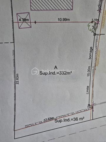 Terrain de 332 m²