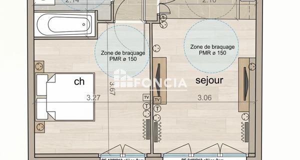 À vendre Studio 35.07 m² - Châtenay-malabry 92290