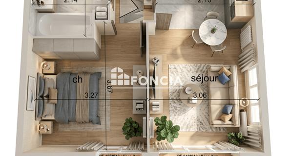 À vendre Studio 35.07 m² - Châtenay-malabry 92290