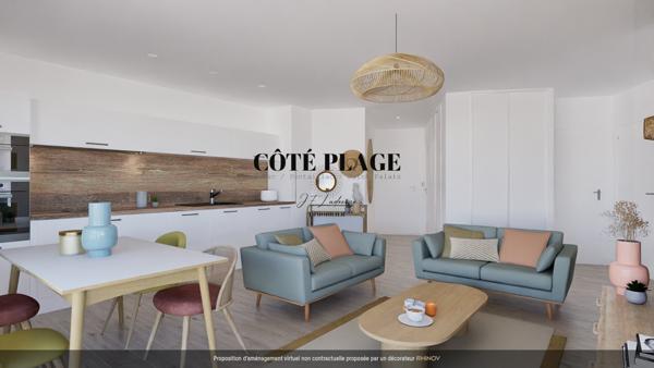 Les Mathes (17570) La Palmyre Appartement NEUF T3 avec terrasse Garage et cave au prix de 314.900€ HAI