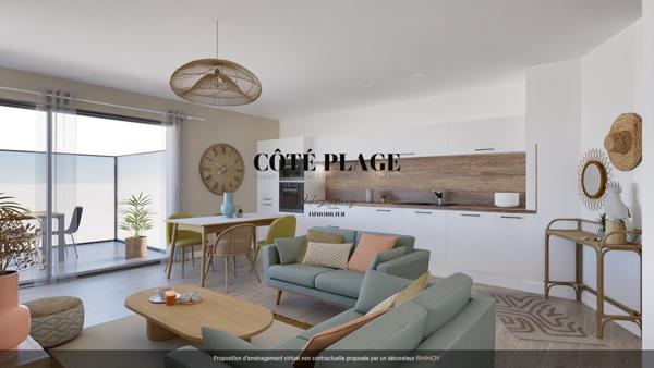 Les Mathes (17570) La Palmyre Appartement NEUF T3 avec terrasse Garage et cave au prix de 314.900€ HAI