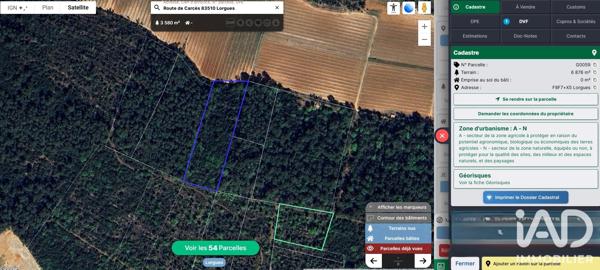 Terrain à vendre 14 781 m² Lorgues