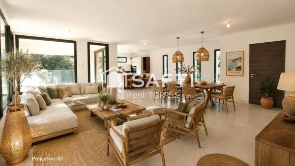 FABRÉGAS – Villa contemporaine neuve avec piscine rooftop à deux pas des plages