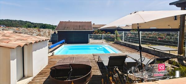 VILLEGLY : Villa de plain-pied avec piscine et jacuzzi