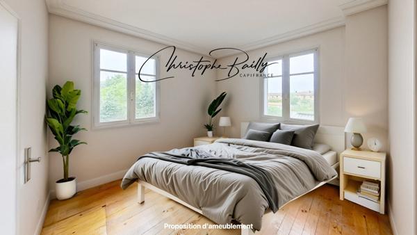 Appartement à vendre 3 pièces TOULOUSE (31) Saint-Simon en dernier étage avec balcons