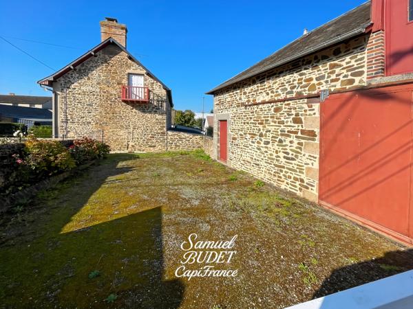 Maison en pierre 128 m² avec jardin et 2 garages à PRÉ-EN-PAIL