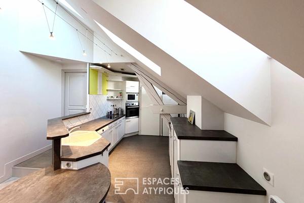 Appartement contemporain en dernier étage