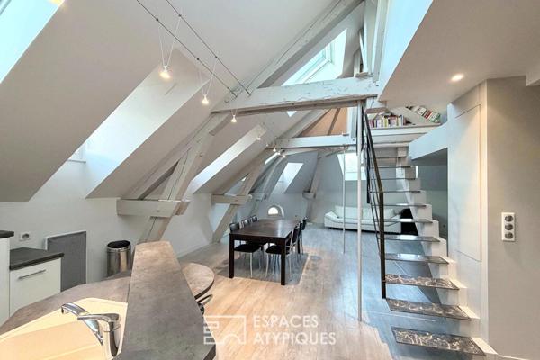 Appartement contemporain en dernier étage