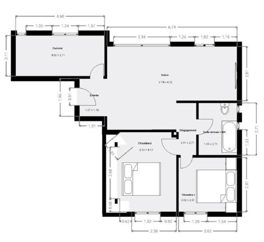 Appartement à FREJUS, 83600 - 3 pièces 67m²