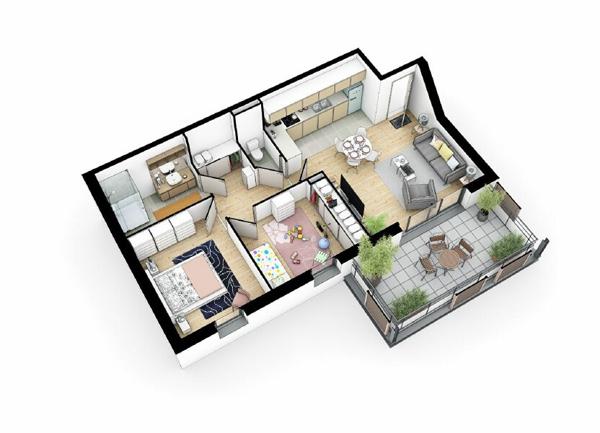 Maison à vendre    2 pièces • 62,18 m2 Villerupt