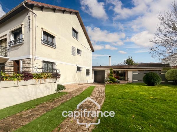 Maison familiale et polyvalente, à Ormesson-sur-Marne, au calme, 4 chambres, dépendance, 2 grands garages, terrain 496 m2