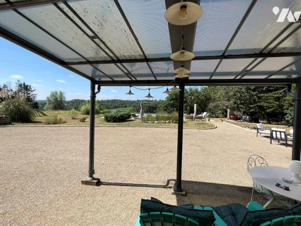 MIELAN (32) à 5min, superbe Gasconne et dépendances entièrement rénovée, superbe vue Pyrénées