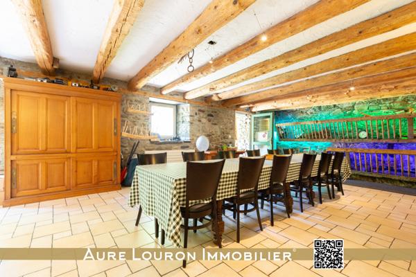 Saint-Lary-Soulan (65170) GRANGE AMENAGÉE EN GÎTE GRANDE CAPACITÉ SUR LA ROUTE DE L’ESPAGNE ET DES STATIONS (SAINT-LARY 5KM).