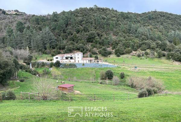 Propriété avec installation équestre dans une Ardèche préservée
