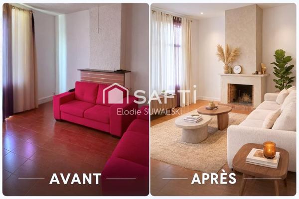 Maison 4 chambres avec jardin dans secteur calme du Valenciennois