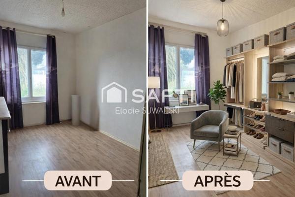 Maison 4 chambres avec jardin dans secteur calme du Valenciennois