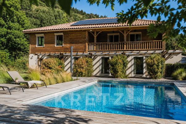 Villa contemporaine de 6 chambres – Vue exceptionnelle sur la Haute Vallée de l’Aude