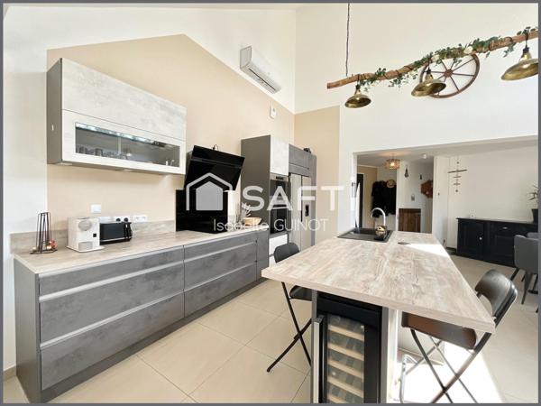 Plain-pied moderne, atypique, lumineux, au calme