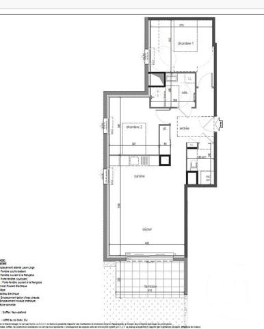 Appartement T3 à vendre  3 pièces - 66,39 m2 PENESTIN - 56