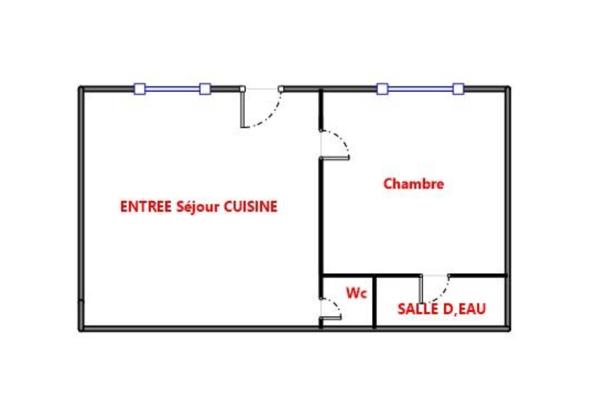 Appartement 2 pièces - 30 m²