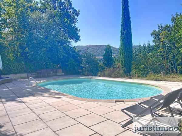 Mollans-sur-Ouvèze (26170) ***SOUS COMPROMIS*** Rare à la vente : Propriété avec 2 habitations indépendantes, grande piscine et vue dégag