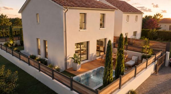 BORDEAUX CAUDERAN - Terrain constructible d'environ 288 m²  - Libre de constructeur - 1ère ligne