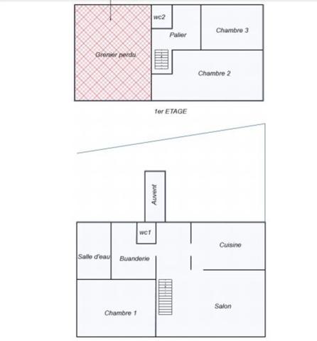 Maison à vendre 4 pièces CHAHAIGNES (72)