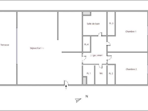 Location Appartement 3 pièces 65.57 m² - 10 AV.1ERE DIVISION BROSSET Hyeres 83400