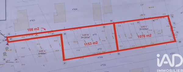 Terrain à vendre 2 347 m² La Couronne