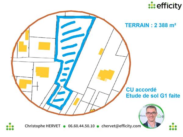 Terrain - 2388 m² Exclusivité efficity
