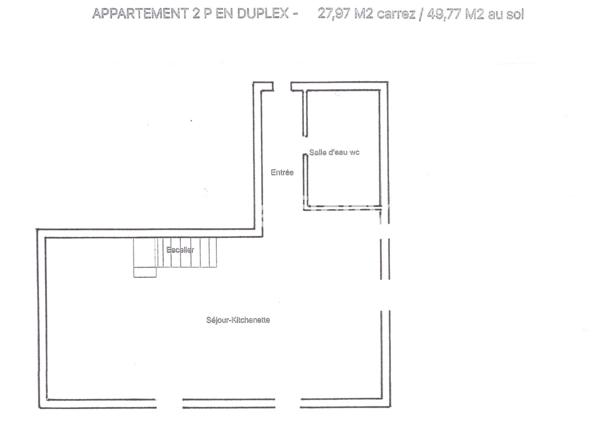 Appartement 2 pièces - 28 m² Exclusivité efficity
