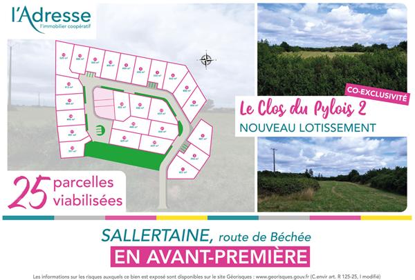 Terrain Sallertaine 394 m2
