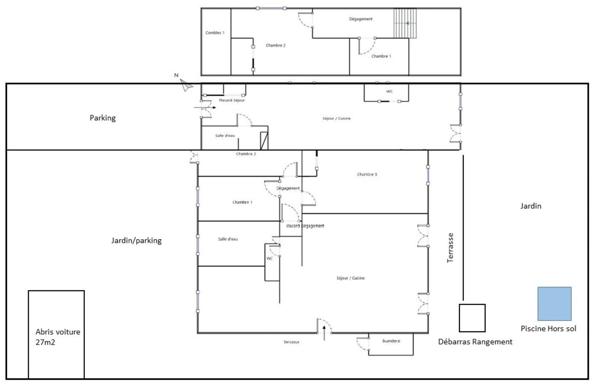Maison individuelle de plain-pied - 6 pièces 166m2 13790 Peynier