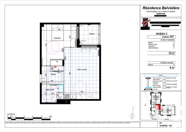 Appartement à vendre 2 pièces 50 m² Nemours