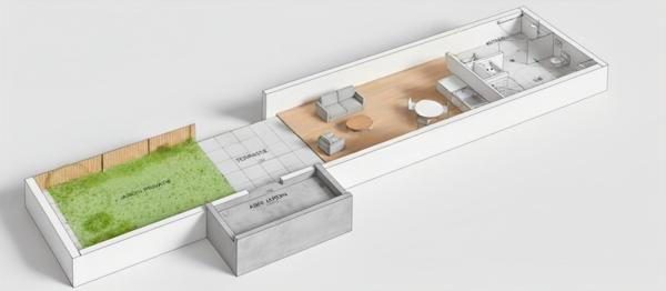 NANTES - STUDIO HYPER CENTRE AU CALME AVEC TERRASSE ET VERDURE