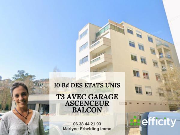 Appartement 3 pièces - 66 m² Exclusivité efficity