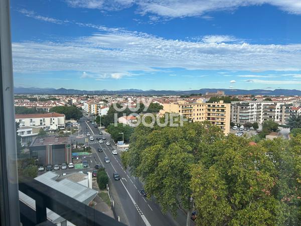 À vendre à Perpignan (66000) Appartement 3 pièces au dernier étage - loggias - cave