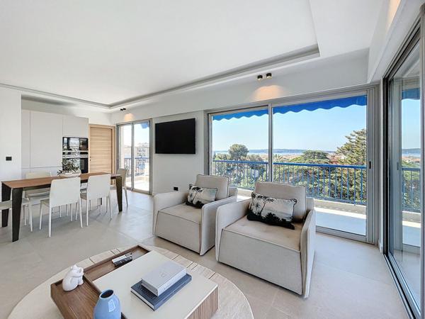 Cannes Basse Californie appartement rénové à vendre 4 pièces vue mer - Garage et parking