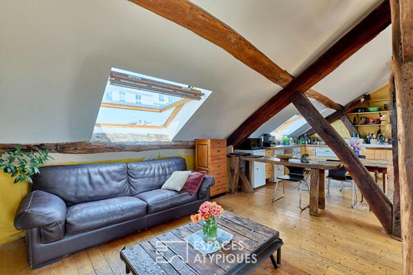 Duplex en dernier étage Proche d’Aligre