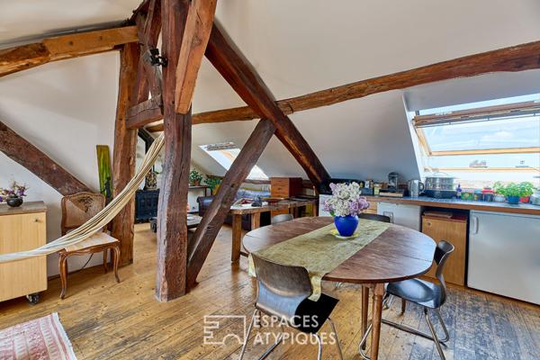 Duplex en dernier étage Proche d’Aligre