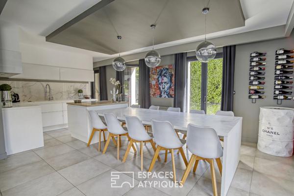 Maison contemporaine sur les hauteurs de Collonges-au-Mont d’Or