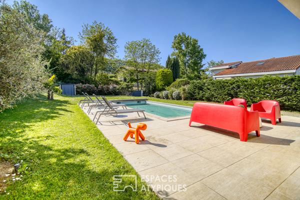 Maison contemporaine sur les hauteurs de Collonges-au-Mont d’Or