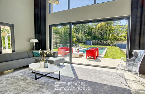 Maison contemporaine sur les hauteurs de Collonges-au-Mont d’Or