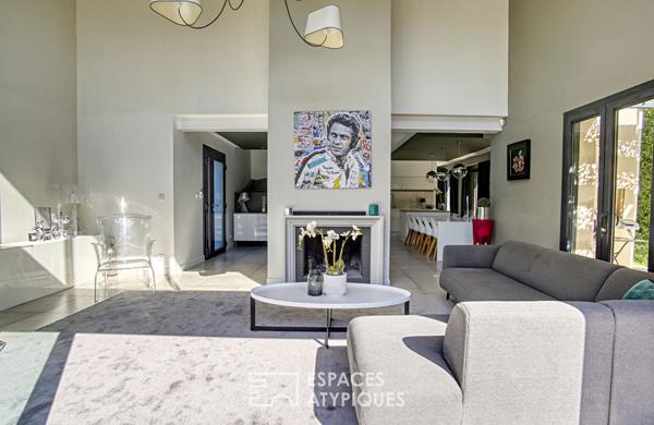 Maison contemporaine sur les hauteurs de Collonges-au-Mont d’Or