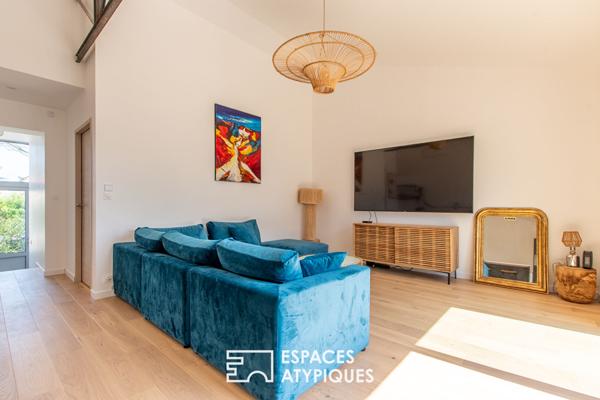 Maison en bord de mer avec jardin