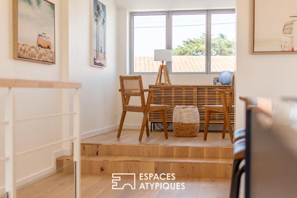 Maison en bord de mer avec jardin