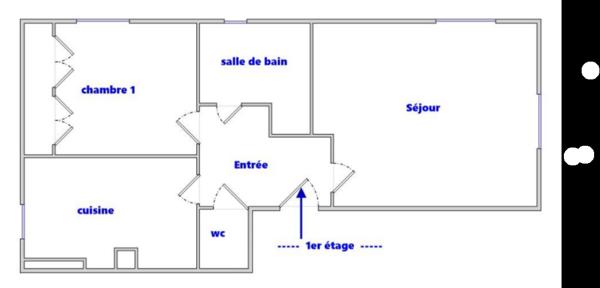 Appartement 2 pièces - 42 m² Exclusivité efficity