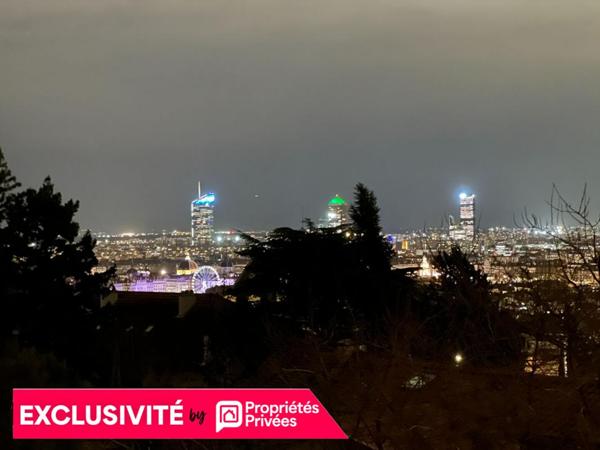 Appartement de standing  dans résidence sécurisée avec vue exceptionnelle sur Lyon
